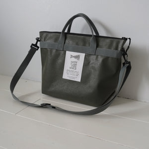 [STOCK] FOLLOW-ZIP-35+STRAP OLIVE×GRAY SHORT HANDLE Right-handed