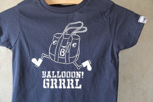 [STOCK] TEE- BALLOOON! GRRRL  KIDS 4Y