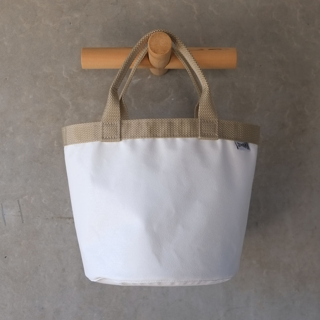 [STOCK] OK!-20 WHITE×BEIGE SHORT HANDLE 右使い