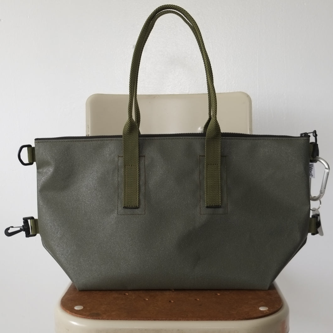 [STOCK] THE-VIVIENNE-EDGE-45 OLIVE×BLACK ZIPPER MIDDLE HANDLE 右使い