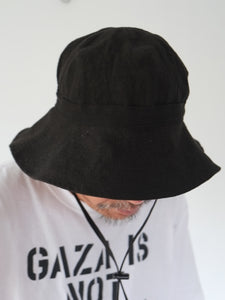 [STOCK] BRIXTON+CHINSTRAP  LINEN-BLACK sizeM