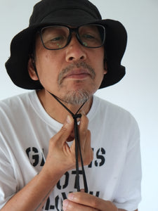 [STOCK] BRIXTON+CHINSTRAP  LINEN-BLACK sizeM