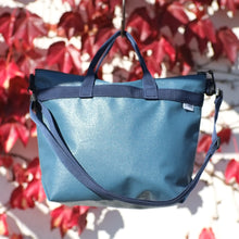 画像をギャラリービューアに読み込む, [STOCK] FOLLOW-ZIP-35+STRAP BLUE×NAVY SHORT HANDLE 右使い
