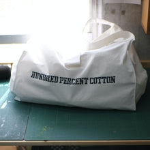 画像をギャラリービューアに読み込む, [STOCK] MARKET-L WHITE "HUNDRED PERCENT COTTON" PRINTED
