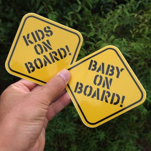 [STOCK] KIDS ON BOARD! / BABY ON BOARD! Sticker